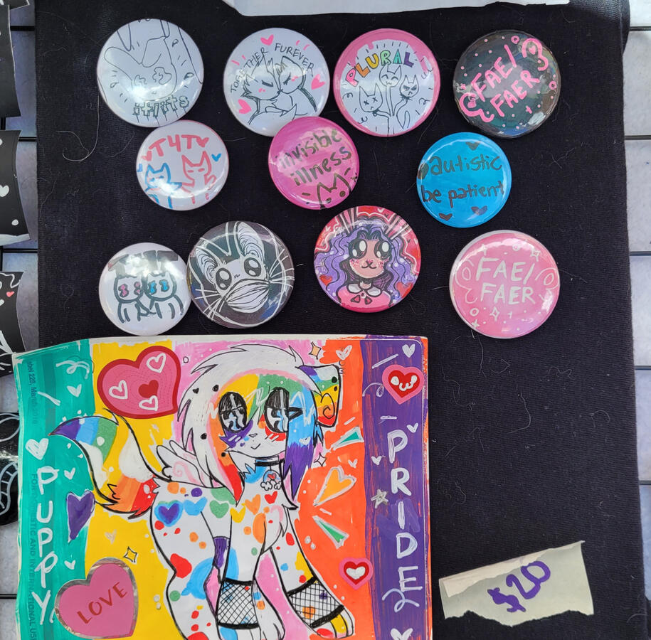 Buttons, Original Painting