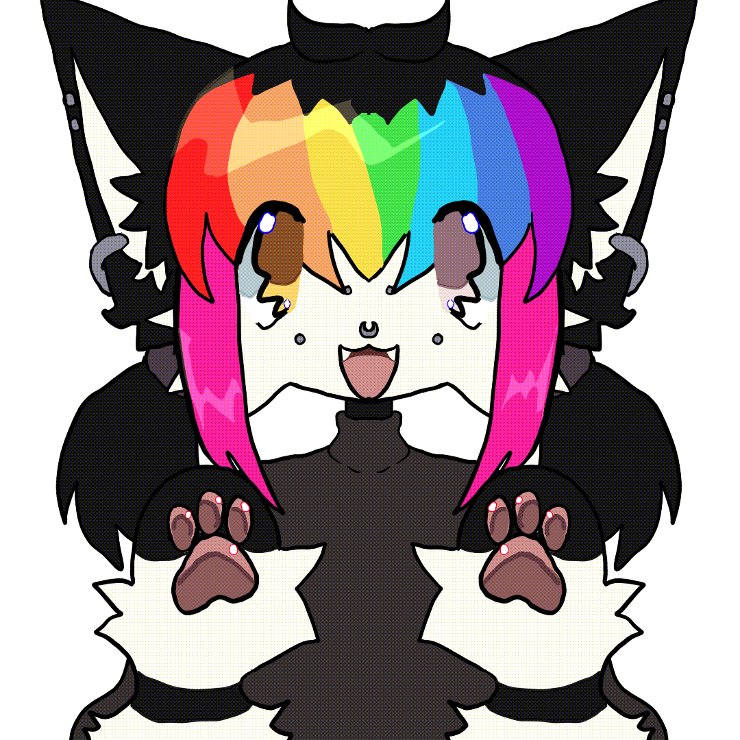 animated gif of my fursona by charlesgodead